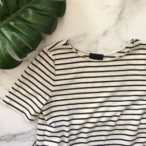 Short Sleeve Striped Dress